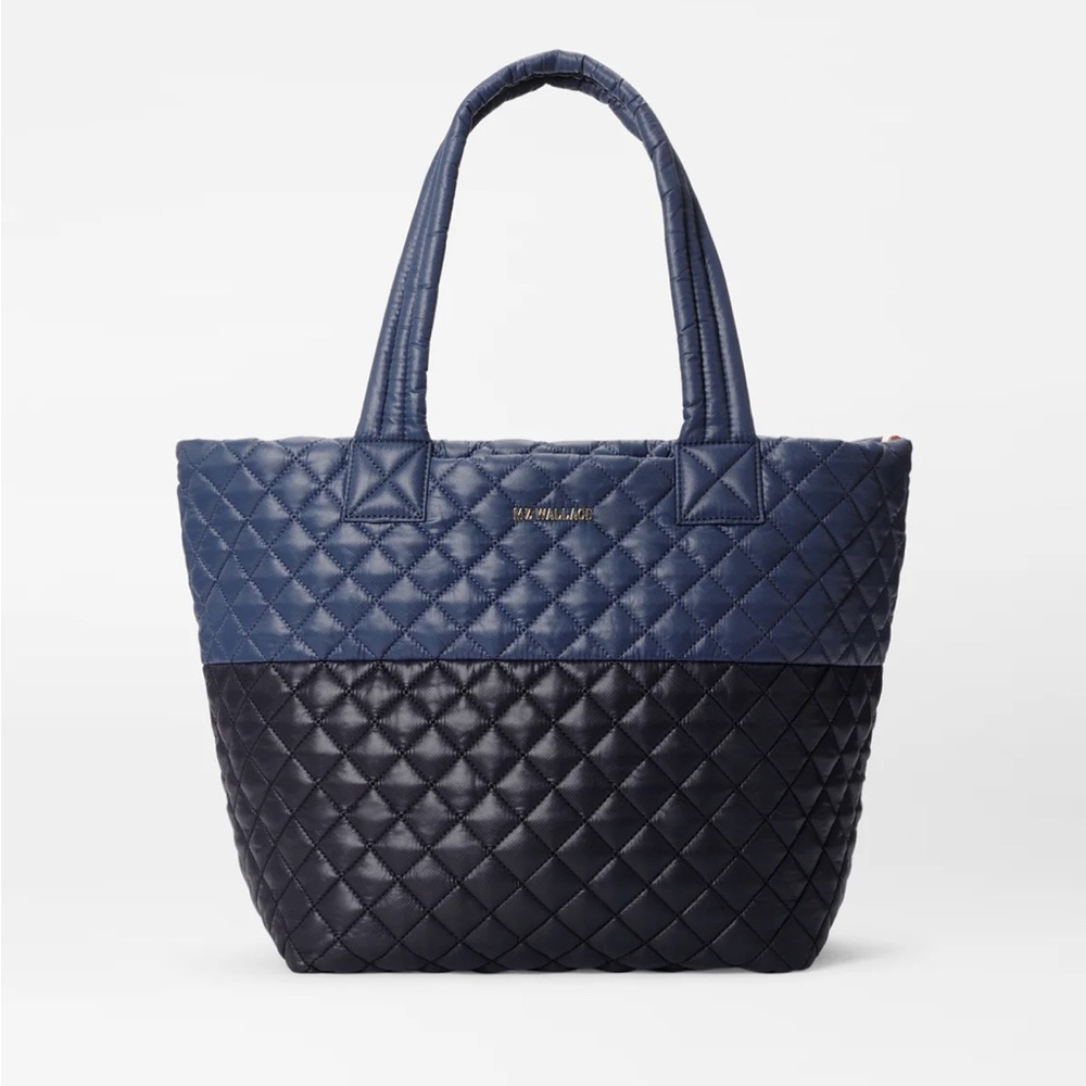MZ Wallace Black/Navy Medium Metro Tote